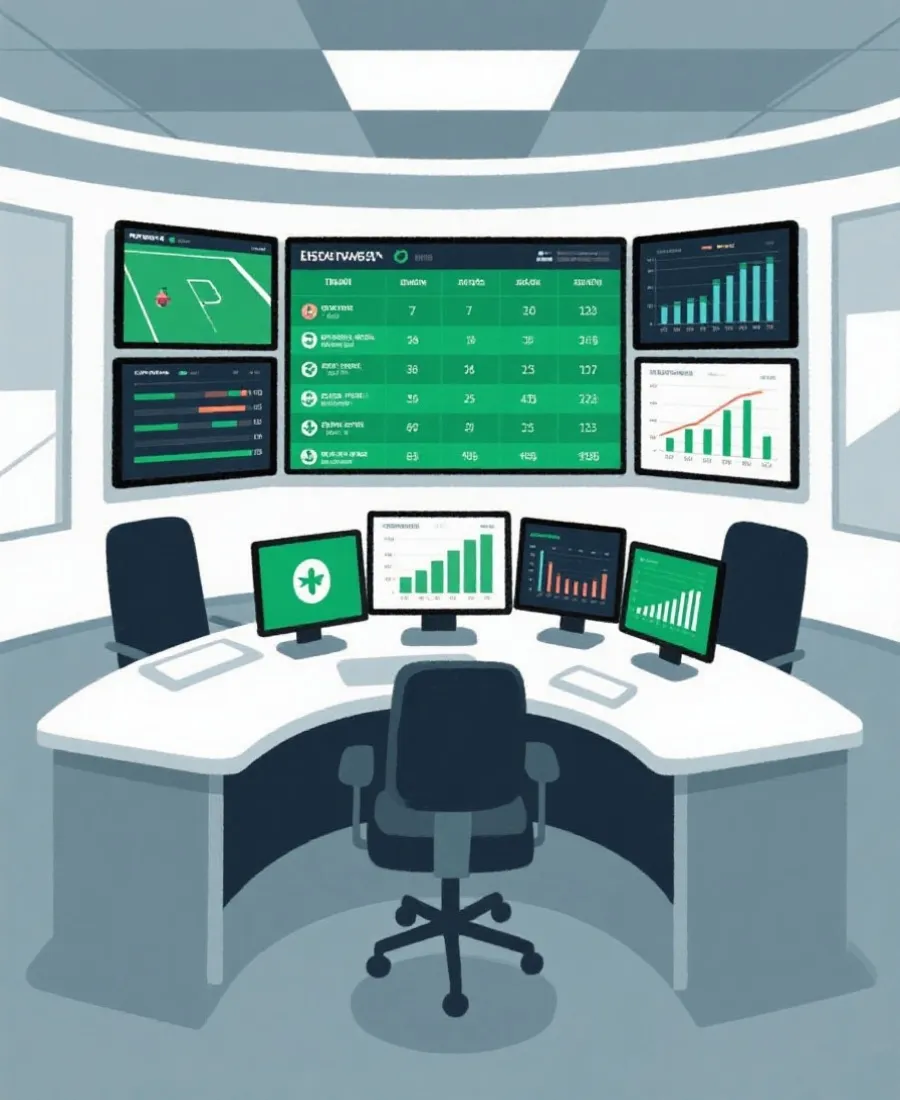 賽事資訊整理與數據更新示意圖